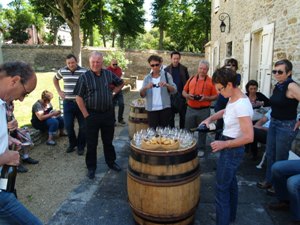 Dgustation de vin  Santenay en Bourgogne