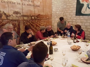 Repas des vendangeurs en Val de Loire au Château de la Bonnelière