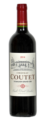 Cadeau vin bio personnalisé. Château Coutet AOC Saint-Emilion, le vin choisi par Gourmet Odyssey