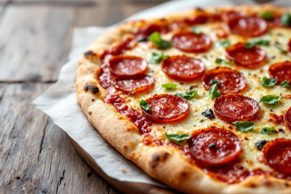 Recette de pizza pepperoni maison : préparation facile et rapide pour un délice croustillant